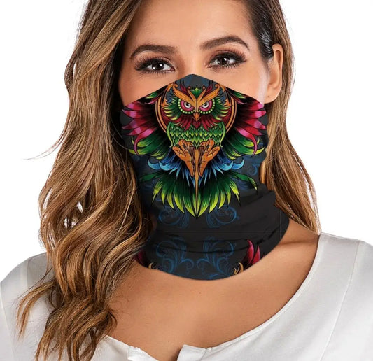 Unisex Bandana Neck Gaiter – Dustproof &amp; Windproof Tube Face Scarf for Motorcycle and Outdoor Sports