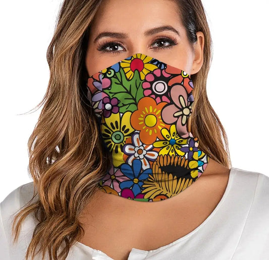 Unisex Bandana Neck Gaiter – Dustproof &amp; Windproof Tube Face Scarf for Motorcycle and Outdoor Sports