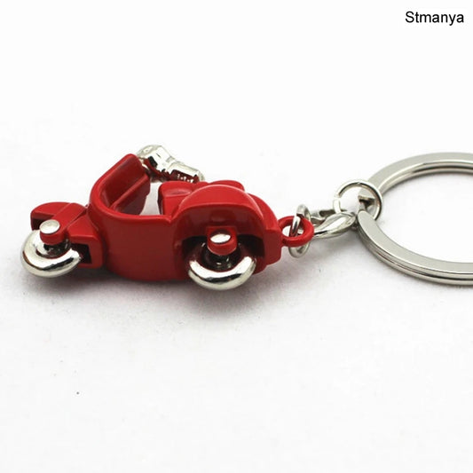 New Motorcycle Key Chain Charm metal keychain men women Car Key Ring 4 color key holder best gift jewelry