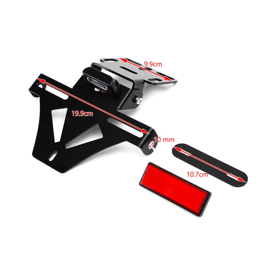 Artudatech Universal Motorcycle License Plate Frame – Adjustable Angle Bracket