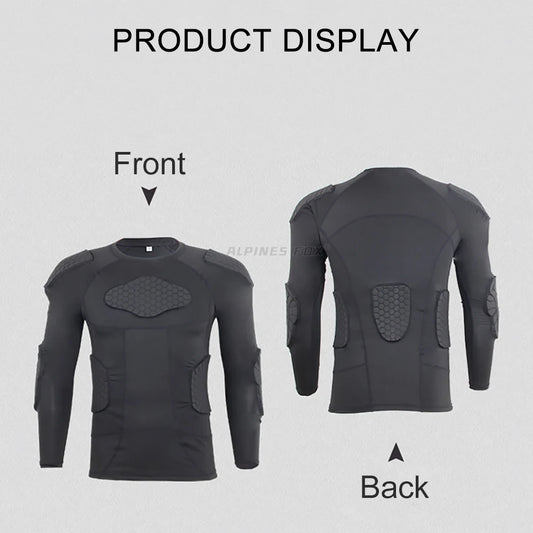 Motorcycle Armor Underwear Protector Set – Compression Shirt &amp; Pants with Protective Pads for Motocross &amp; Street Riding