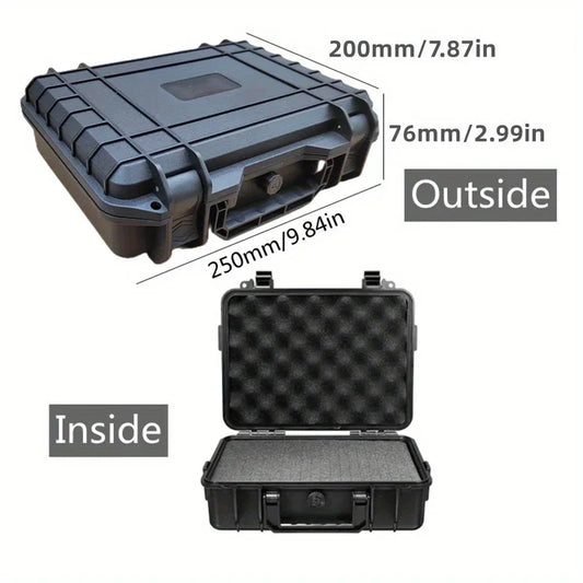 Waterproof Hard Carry Case Toolbox – Impact-Resistant Storage Box with Pre-Cut Foam Insert