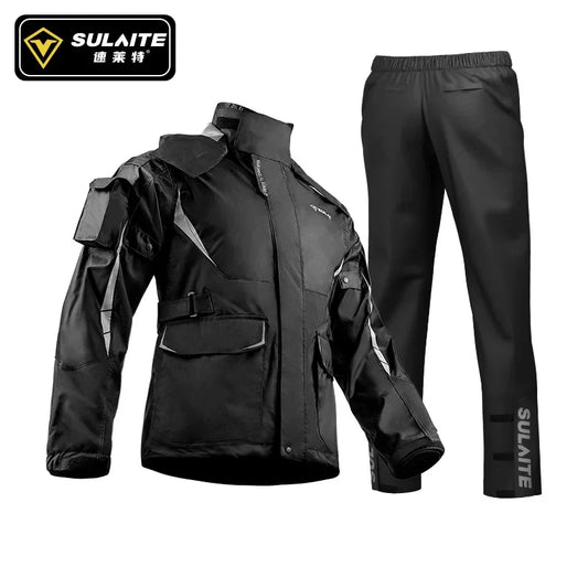 Motorcycle Riding Raincoat Set – Waterproof Outdoor Split Jacket &amp; Pants for Travel, Hiking &amp; Commuting