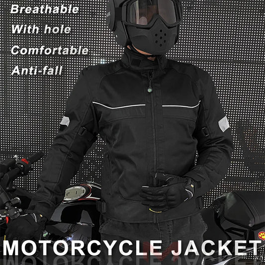 Vemar Summer Motorcycle Jacket – Men's Protective Motocross Racing Gear with Reflective Oxford Fabric