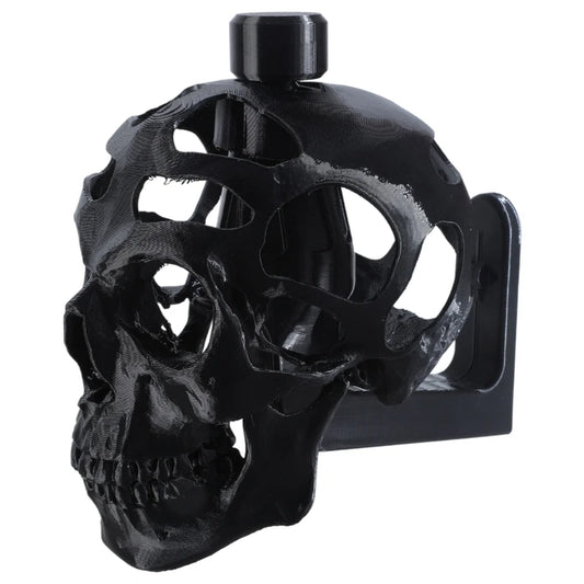 3D Printed Skull Helmet Display Stand – Bold Bracket for Motorcycle Helmets &amp; Collectibles