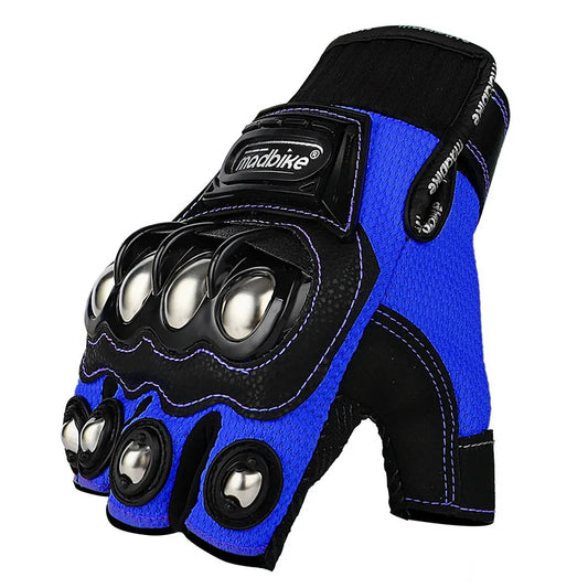 Motobike Summer Half-Finger Motorcycle Gloves – Unisex Breathable Knitted Riding Gear