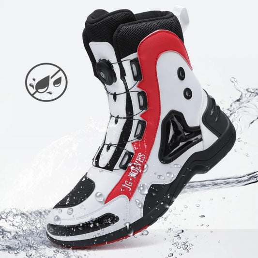 Four-Season Motorcycle Commuter Boots – Protective Casual Leather Shoes for Men &amp; Women