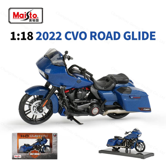 Maisto 1:18 Harley-Davidson 2022 CVO Road Glide – Die-Cast Motorcycle Model Toy