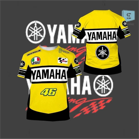 2025 Yamaha Motorcycle T-Shirt – Loose Fit Quick-Dry Summer Riding Shirt for Men &amp; Women