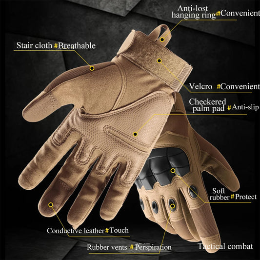 Tactical Motorcycle Gloves – Unisex Summer Biker Gloves with Touchscreen Function