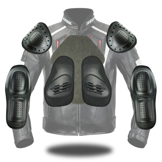 Men’s Four-Season PU Leather Motorcycle Riding Jacket – Waterproof &amp; Anti-Fall Biker Suit