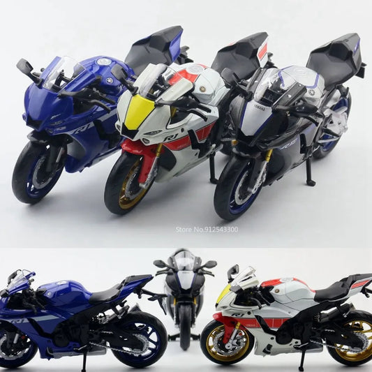 1/12 Scale Yamaha YZF-R1M Motorcycle Model – Alloy Diecast Toy for Collectors &amp; Kids