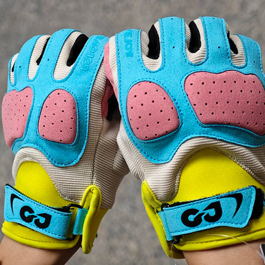 Summer Breathable Motorcycle Gloves – Macaron Color Touchscreen Riding Gloves