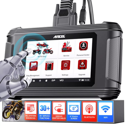 ANCEL MT500 – 2024 Motorcycle Full-System Diagnostic Tool with ECU Settings