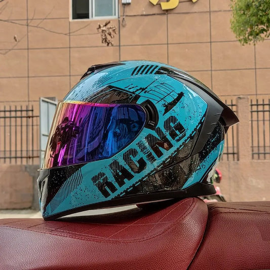 Modular Full Face Motorcycle Helmet – Safety Casco for Scooter &amp; Motorbike Riders