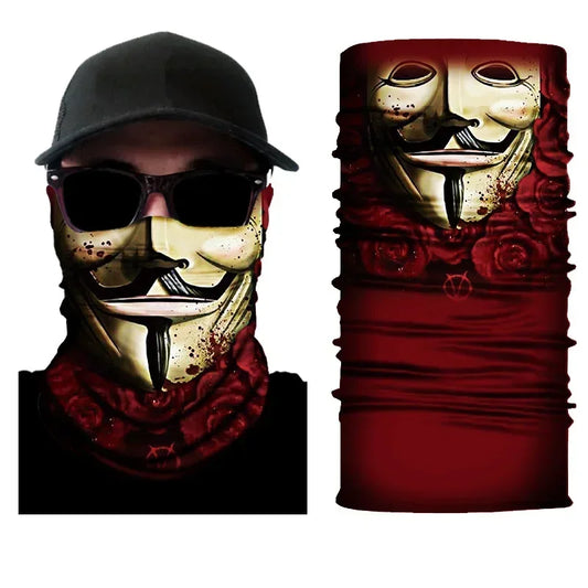 Camouflage Tactical Face Mask – Seamless Tube Scarf for Cycling, Riding &amp; Outdoor Sports