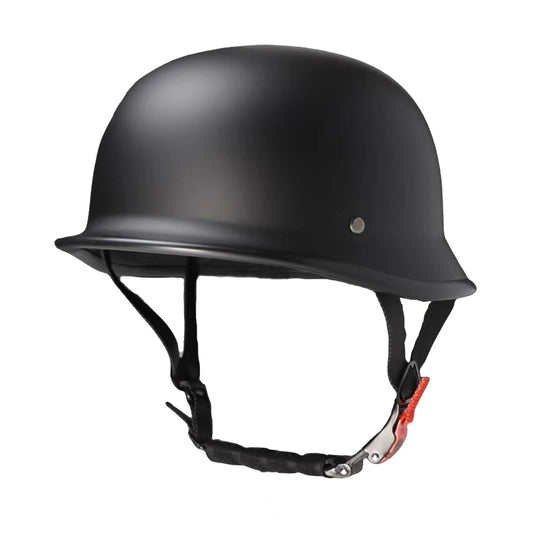 German Vintage Half Helmet – Retro Japanese-Style Motorcycle Helmet with Goggles