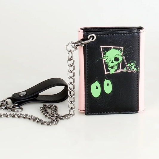&nbsp;Anime Luminous Trifold Wallet – Men’s Chain Wallet &amp; Women’s Card Clip with 3D Design
