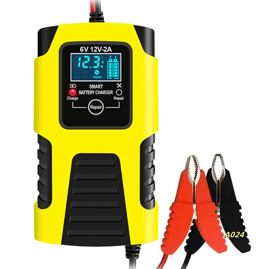 12V Smart Battery Charger Maintainer – 2A Automatic Repair &amp; Desulfator