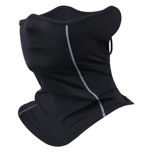 Reflective Ice Silk Half Face Mask – Summer UV Neck Scarf for Night Riding &amp; Outdoor Sports