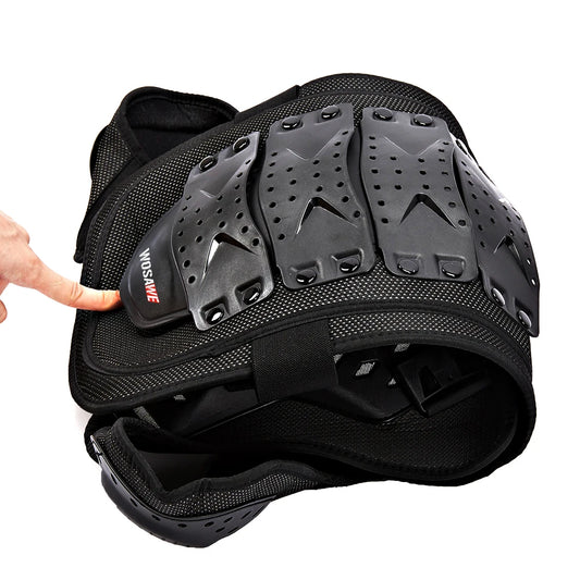 Motorcycle Armor Jacket – Chest &amp; Back Protector for Racing, Motocross, and Street Riding