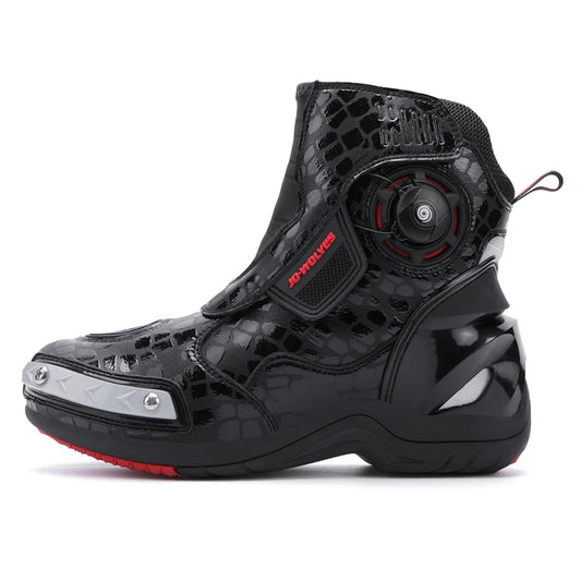 Waterproof Motorcycle Platform Boots – Breathable Safety Footwear for Motorcyclists