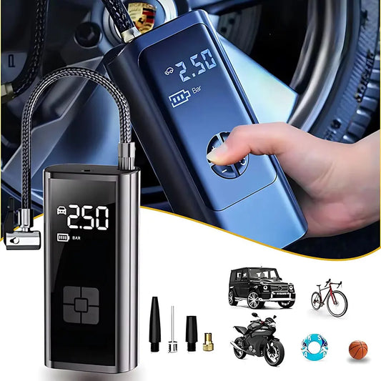 12V Digital Air Pump – 150PSI Smart Cordless Air Compressor for Motorcycles