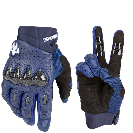 2025 Men's Genuine Sheepskin Leather Motorcycle Gloves – Premium Biker &amp; Racing Gloves