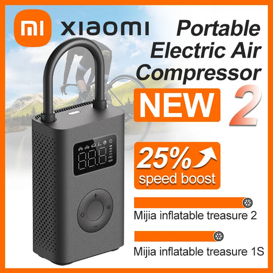 Xiaomi Mijia Portable Air Pump 2 – Electric Tire Inflator with Type-C Charging