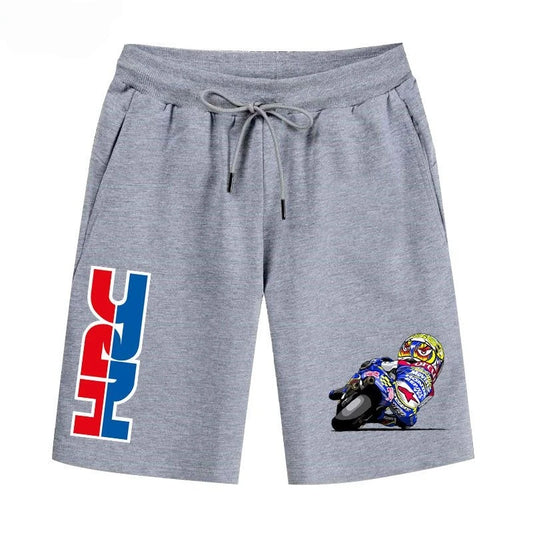 Honda Motorcycle Shorts – Japanese Locomotive Casual Sportswear for Summer