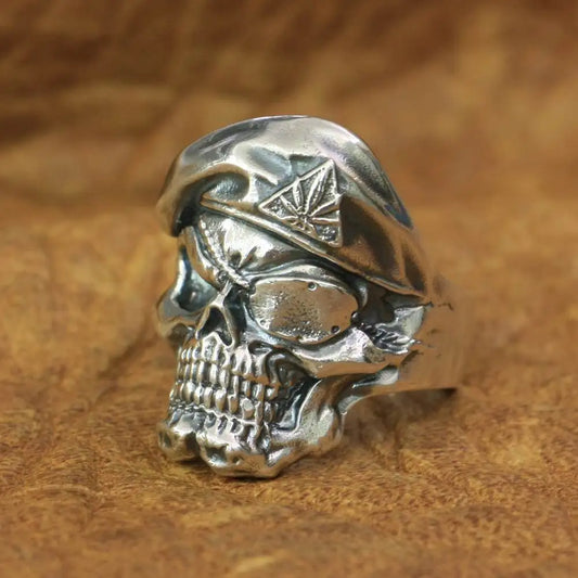 925 Sterling Silver Pirate Skull Ring – Biker Rock Punk Jewelry (US Size 7–15)
