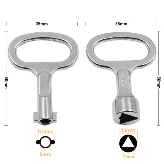 Universal Triangular Slotted Key – Multi-Purpose Cabinet &amp; Valve Access Tool