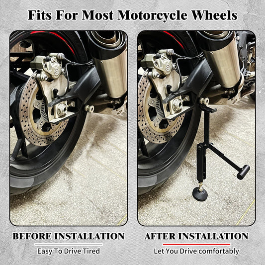Motorcycle Labor Saving Wheel Stand – Universal Kickstand &amp; Swingarm Lift Frame