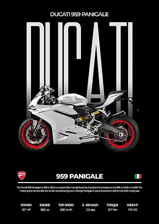Modern Sports Motorcycle Canvas Posters – Stylish Superbike Wall Art for Garage &amp; Home Decor