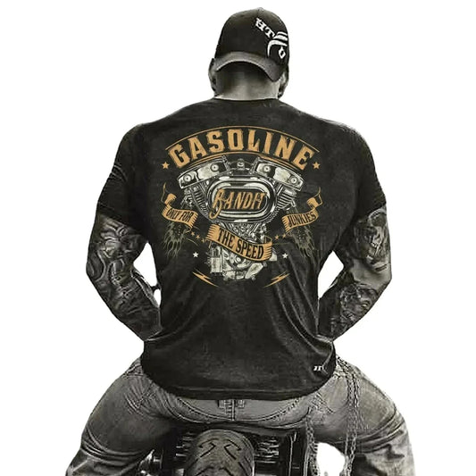 Respect for Bikers V-Twin Chopper T-Shirt – 100% Cotton Casual Tee