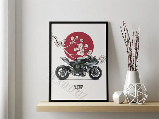 Classic Motorcycle Canvas Art – Modern Wall Decor Print Series for Living Room