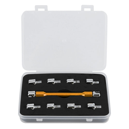 Motorcycle Handle Spoke Wrench Set – CNC Spanner Tool (5.0–6.8mm, 93mm Length)