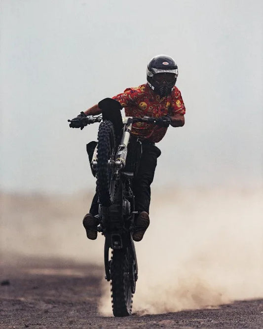 Moto Poster Dirtbike &amp; Motorcycle Canvas Wall Art – Retro Extreme Sports Decor for Bedroom &amp; Living Spaces
