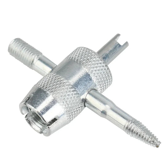 Tire Valve Stem Puller Tool – Metal Valve Core Remover for Car &amp; Motorcycle Tire Repair