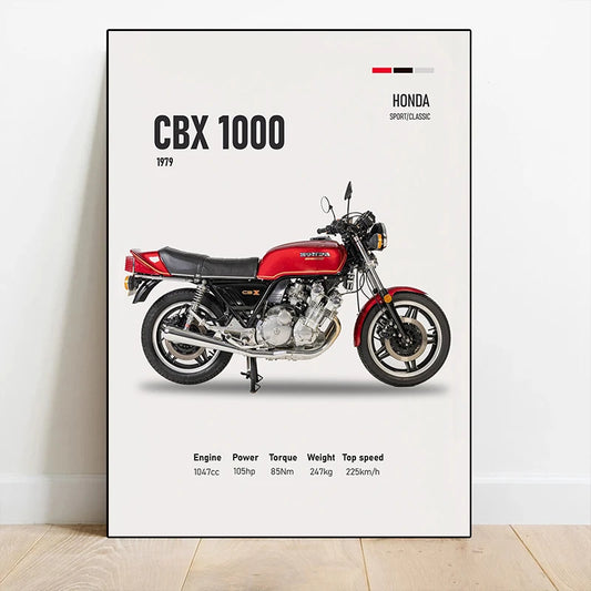 H-HONDA CRF1100 &amp; NC750X Motorcycle Canvas Posters – Modern Wall Art for Home Decor &amp; Gifts