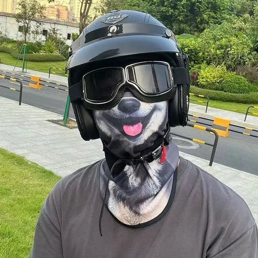 Motorcycle Full Face Mask – Windproof Dustproof Helmet Hood for Bikers &amp; Outdoor Sports