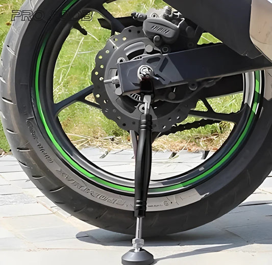 Motorcycle Portable Trail Lift Stand – Emergency Rear Wheel Kickstand for Honda, Yamaha, Kawasaki, KTM, Suzuki &amp; More
