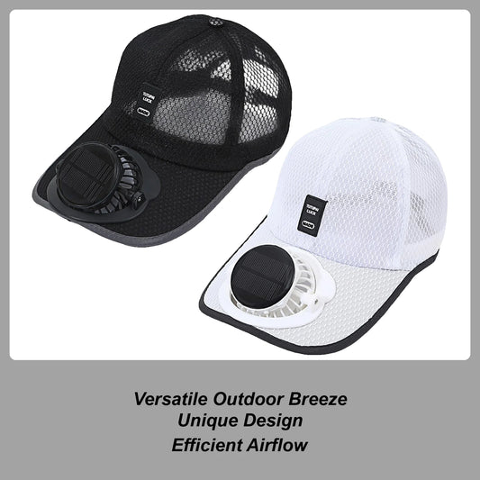Summer Solar Charging Fan Hat – Breathable Sunshade Cap for Men &amp; Women