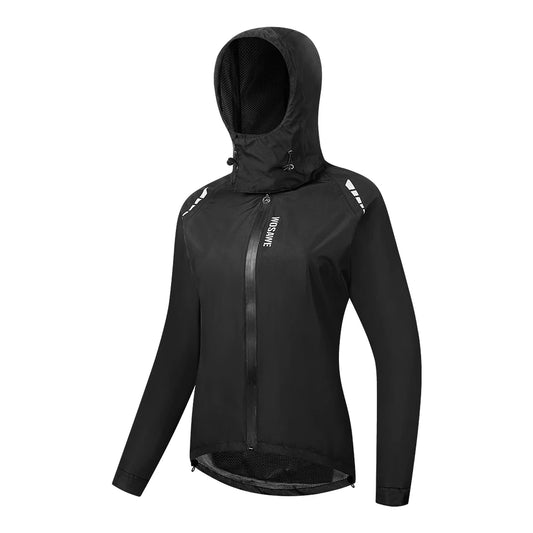 WOSAWE Women’s Motorcycle Raincoat – Waterproof, Reflective with Hood &amp; Pocket