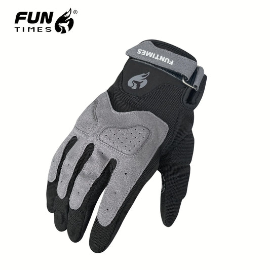Outdoor Motorcycle Riding Gloves – Fashionable Unisex Full-Finger Protection Gear