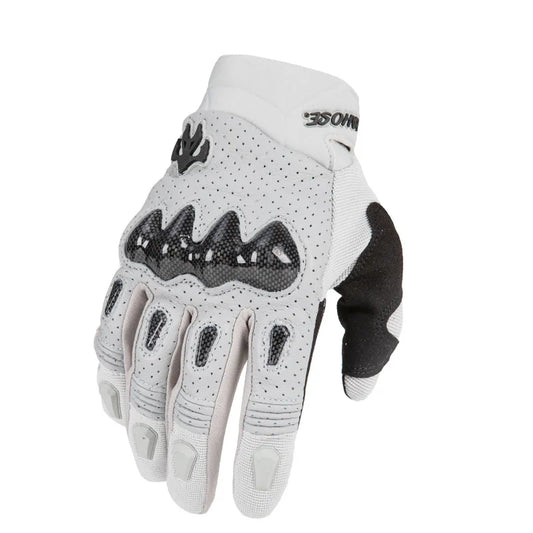 Men’s Genuine Sheepskin Leather Motorcycle Gloves – Racing &amp; Riding Protection Gear