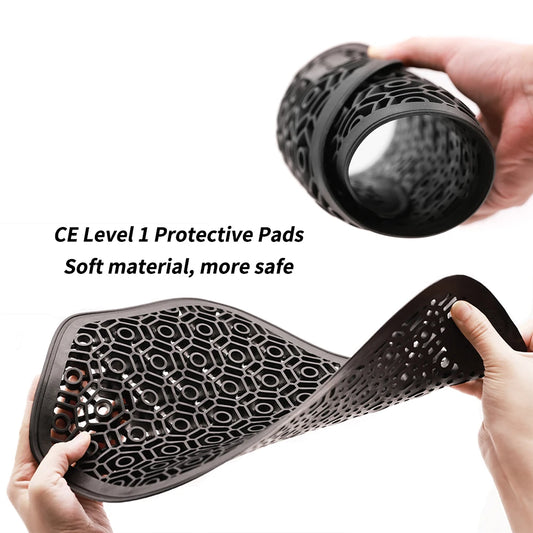 WOSAWE CE Motorcycle Back Protector – Built-in Spine Armor Pad for Riding Safety