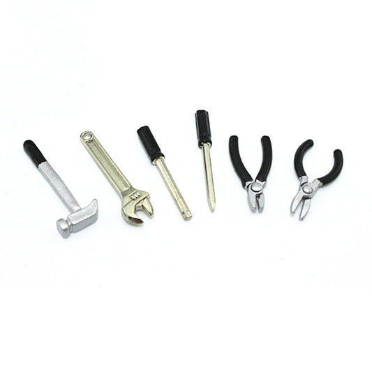 1/12 Miniature Alloy Repair Toolbox – Dollhouse Simulation Tool Set