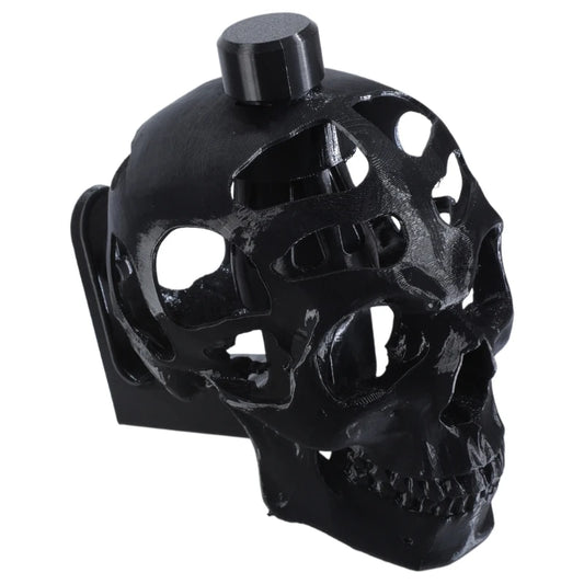 3D Printed Skull Helmet Display Stand – Bold Bracket for Motorcycle Helmets &amp; Collectibles