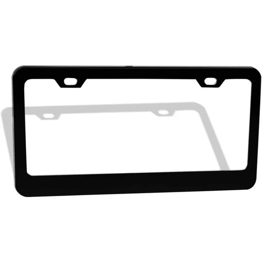 Custom Personalized Metal Car License Plate Frame – 12"x6" Black Frame with Custom Text